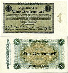 [1] 1 Rentenmark vom 1.11.1923