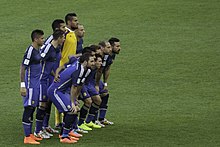 [4] die argentinische Auswahl beim WM-Finale 2014