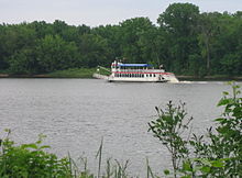 [1] ein traditionelles Schiff auf dem Mississippi