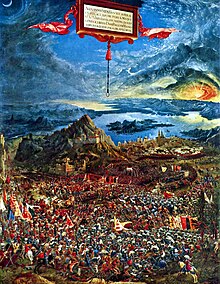 [1] Ölgemälde von 1529: die Schlacht Alexanders des Großen gegen Darius