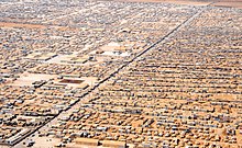 [1] Luftaufnahme des Flüchtlingslagers Zataari in Jordanien