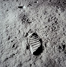 [1] Fußabdruck auf dem Mond von Buzz Aldrin