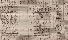 [2] Weihnachtsoratorium, Handschrift von Bach