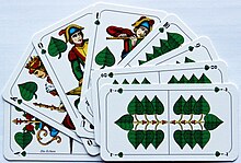 [3] Spielkarten in Grün