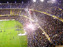 [1] ein Fußballstadion in Argentinien