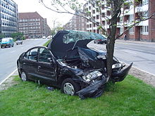 [1] Verkehrsunfall mit einem Baum