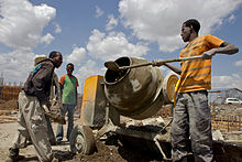 [1] Betonmischer in Addis Abeba