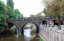 [1] Der Fluss Chemnitz in der Stadt Chemnitz (Kaßbergauffahrt)