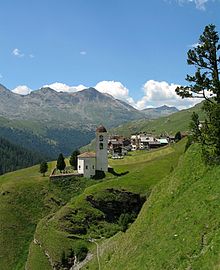 [1] Cresta, Schweizer Bergdorf in Avers, Graubünden