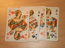 [2] Die vier Damen des französischen Kartenblatts