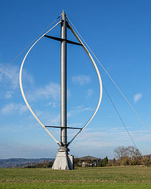 [1] der Rotor einer Windturbine