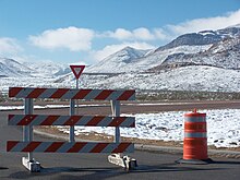 [1] Sperre an einer Straße bei El Paso, Texas