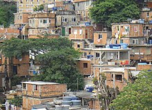 [1] eine Favela in Rio de Janeiro