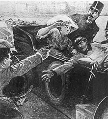 [1] das Attentat, welches zum Ersten Weltkrieg führte: das „Attentat von Sarajevo“
