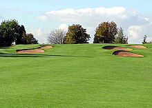 [4] Bunker vor dem Grün, Filton Golf Club, England