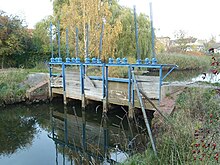 [1] Ein altes Wehr am Ryck (Greifswald)