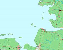 [1] Kartendarstellung mehrerer Buchten an der Nordseeküste