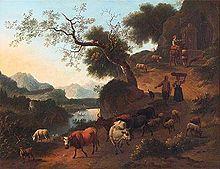 [1] Vieh in einer Berglandschaft