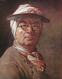 [1] Jean Siméon Chardin: Selbstporträt mit Brille, 1775