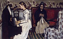 [1] Paul Cezanne (um 1866): Mädchen am Klavier