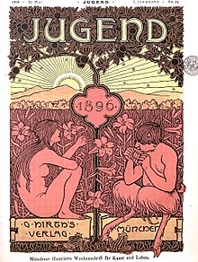 [1] Cover der Zeitschrift „Jugend“ — illustriert im Jugendstil