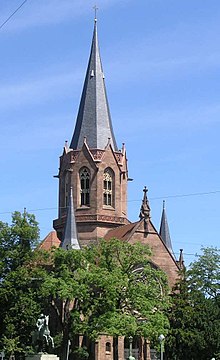 [1] eine Karlsruher Kirche