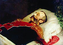 [1] der aufgebahrte Leichnam Zar Alexanders II.