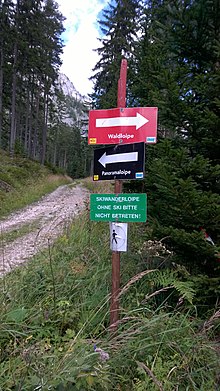 [1] Kreuzung der Loipen in Tragöß, Steiermark