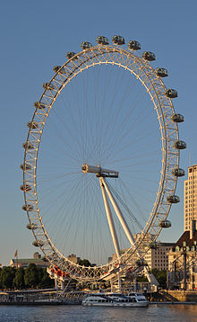 [1] das London Eye, ein bekanntes Riesenrad