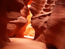 [1] der Antelope Canyon, eine kleine Schlucht im Navajo Tribal Park, Arizona