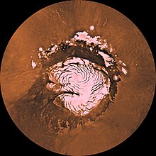 [1] die nördliche Polkappe des Mars