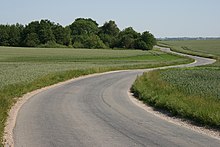 [2] Kurven einer Straße in Dänemark