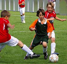 [1] Der Nachwuchs spielt Fußball.