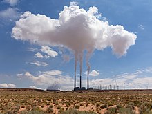 [1] Abgase aus einem Kohlekraftwerk in Arizona/USA