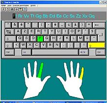 [1] ein Screenshot eines Tastaturlayouts, das auf dem Bildschirm abgebildet war