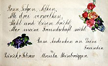 [1] Handschrift eines Mädchens von 1929