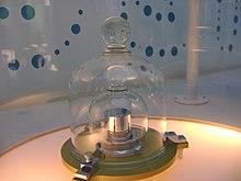 [1] ein Kilogramm unter zwei Glasglocken