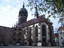 [1] eine Schlosskirche in Wittenberg