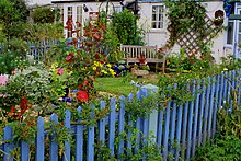 [1] Gartenzaun in Blau