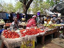 [7] Angebot von Tomaten auf einem Markt in Sikasso, Mali
