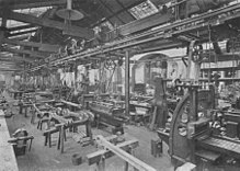 [1] mechanische Werkshalle einer Fabrik 1906