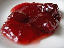 [1] aus Erdbeeren hergestellte Marmelade