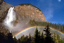 [1] Regenbogen über den „Takakkaw Falls“, Kanada