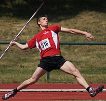 [1] deutscher Leichtathlet beim Speerwurf