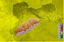 [1] physische Übersichtskarte des Erzgebirges