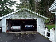[1] eine typisch amerikanische Garage im Privatbesitz