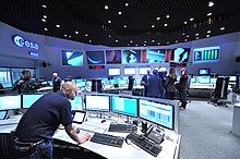 [1] Kontrollraum der ESA in Darmstadt