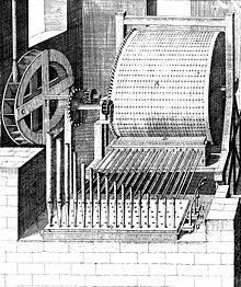 [1] eine mit Wasserkraft betriebene Orgel