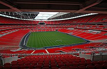 [6] das Spielfeld im Wembley Stadium