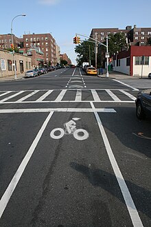 [1] Ein Radweg in New York